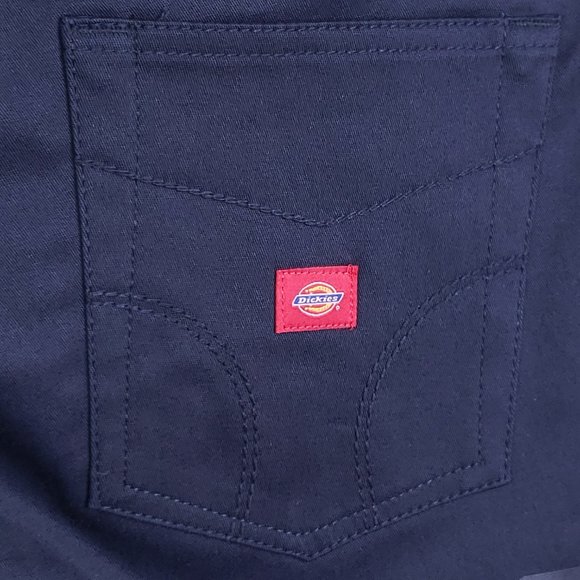 Dickies Girl Junior Navy Blue 5 Pocket Classic Skinny Low Rise Pants HH164 0-9 - Picture 8 of 10